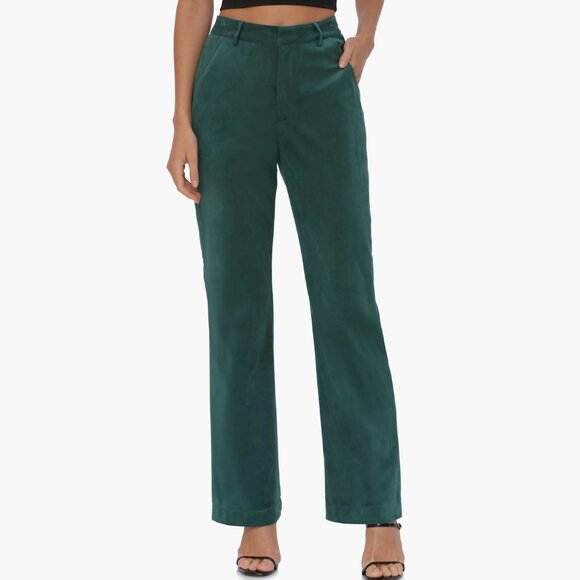 NWT  Avec Les Filles Satin Stripe Wide Leg Pants - Picture 1 of 7